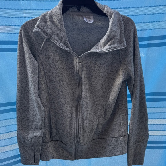 Danskin Light Gray Zip-Up Jacket - Picture 1 of 3